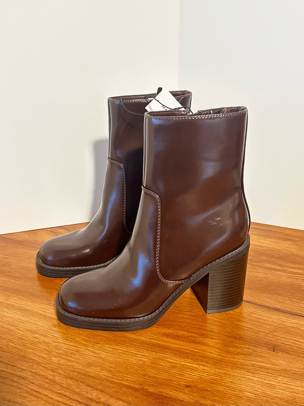 Marc Fisher Square Toe Ankle Boot- Wmns 7
